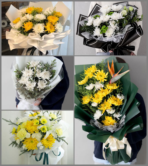 贵州毕节市大方县核桃乡白事花束代送